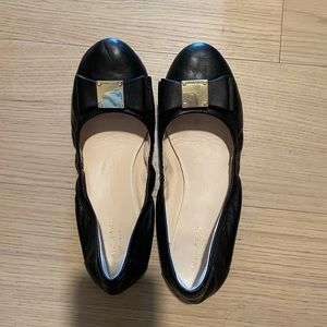 Black Cole Haan Tali Bow Ballet Flat size 6